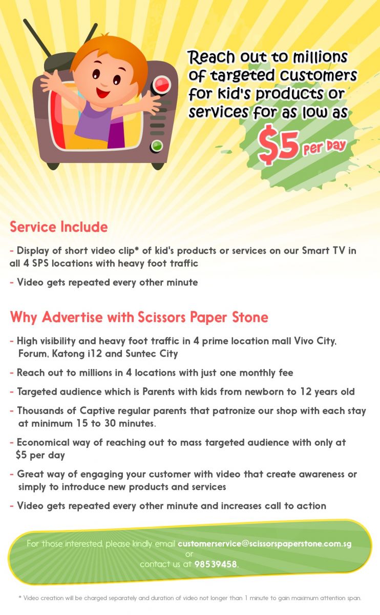 Scissors Paper Stone TV Advertisement Services